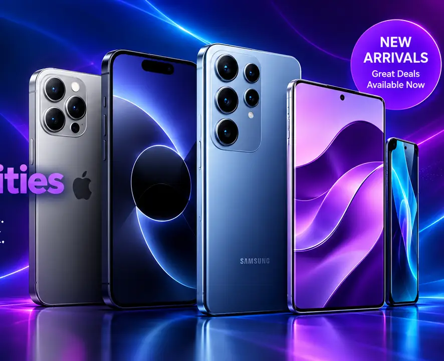 Selection of modern smartphones